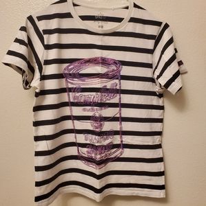 Uniqlo X Andy Warhol Stiped Soup Shirt